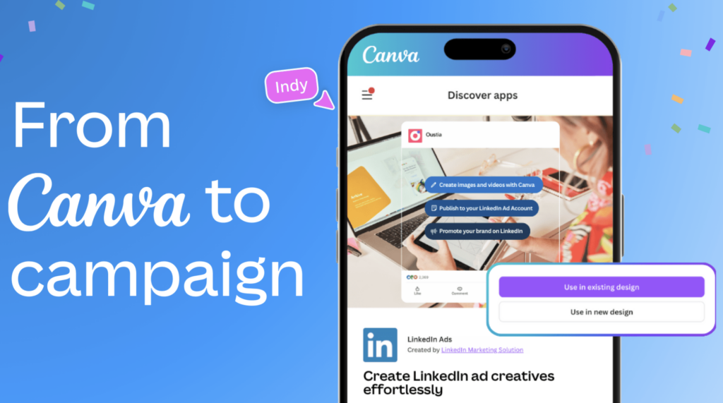 Canva - the best tool for LinkedIn ad